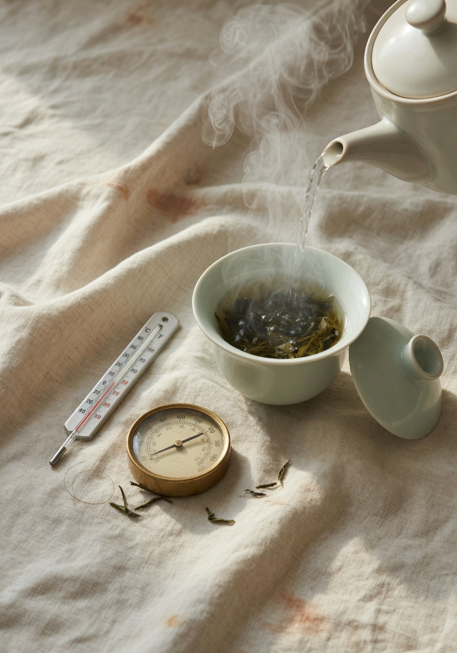 Temperature curves across the six categories of Chinese tea
